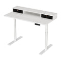 Artiss Electric Standing Desk 120cm White Storage Shelf
