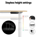 Artiss 120cm Electric Standing Desk Dual Motor White Oak