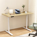 Artiss 140CM Electric Standing Desk Dual Motor White Oak
