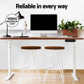 Artiss 140CM Electric Standing Desk Dual Motor Rustic Brown