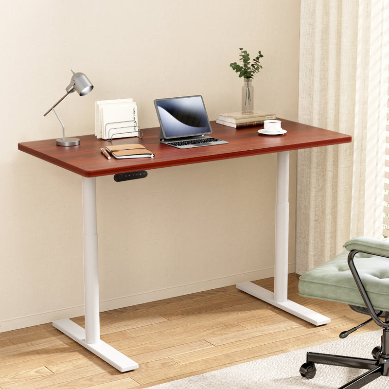 Artiss Electric Standing Desk Motorised Dual Motor 120cm Walnut