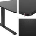 Artiss L-Shape Motorised Standing Desk 160CM Black
