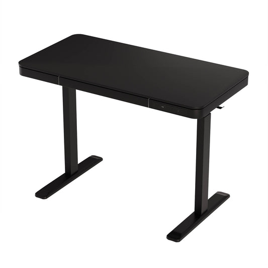 Artiss 120cm Electric Standing Desk Motorised Black Drawer