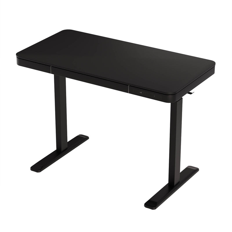 Artiss 120cm Electric Standing Desk Motorised Black Drawer