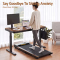 Artiss Motorised Standing Desk with Storage Drawer 120cm Rustic Brown