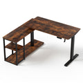 Artiss 120CM L Shaped Electric Standing Desk Motorised Rustic