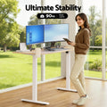 Artiss Electric Sit Stand Desk 140cm Oak Touch Control