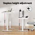 Artiss Standing Desk Motorised Electric Desks Drawer 120CM White