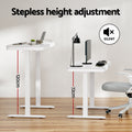 Artiss 120cm Electric Standing Desk White Motorised Drawer
