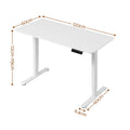Artiss Electric Standing Desk Height Adjustable Table 120cm White