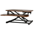Artiss Standing Desk Riser 80cm Height Adjustable Rustic Brown