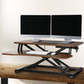 Artiss Standing Desk Riser 80cm Height Adjustable Rustic Brown