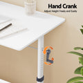 Artiss Standing Desk 100CM Height Adjustable Computer Workstation White