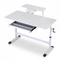 Artiss 120cm Height Adjustable Standing Desk White Computer Workstation