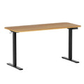 Artiss Electric Standing Desk 140cm Motorised Adjustable Oak Black