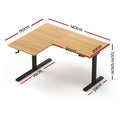 Artiss L-Shape Electric Standing Desk Height Adjustable Motorised