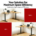 Artiss L-Shape Electric Standing Desk Height Adjustable Motorised