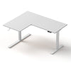 Artiss L-Shape Standing Desk Sit Stand Up Height Adjustable Electric Motorised White
