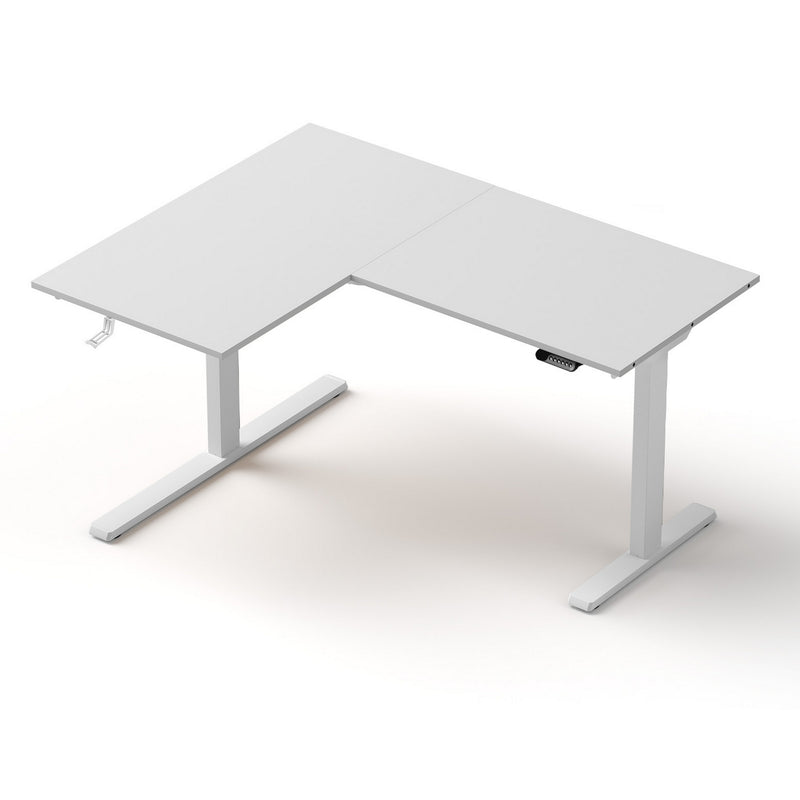 Artiss L-Shape Electric Standing Desk Adjustable White