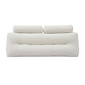 Giselle wedge pillow headboard with non-flattening shredded foam core, perfect for dorm reading or sofa lap desk, 330g corduroy cover, side pockets, Queen