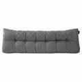 Giselle Headboard Pillow for Sitting in Bed, Upgraded Shredded Foam Reading Wedge Cushion for Lumbar Support, 320g Corduroy Backrest with Side Pockets for Dorm Daybed, King