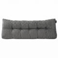 Giselle Headboard Pillow for Sitting in Bed, Upgraded Shredded Foam Reading Wedge Cushion for Lumbar Support, 320g Corduroy Backrest with Side Pockets for Dorm Daybed, Queen