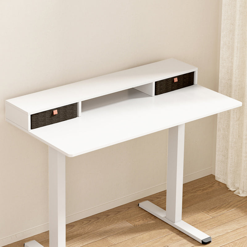 Artiss Standing Desk Shelf 120cm Storage Rack Removable Drawer