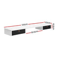 Artiss Standing Desk Shelf 120cm Storage Rack Removable Drawer
