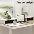 Artiss Standing Desk Shelf 120cm Storage Rack Removable Drawer
