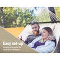 Gardeon 2 Person Hammock Bed Outdoor Camping Hanging Chair Pillow