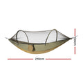 Gardeon Hammock Chair Metal Stand Outdoor Black