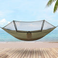 Gardeon Hammock Chair Metal Stand Outdoor Black