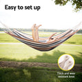 Gardeon Hammock Bed Outdoor Camping Beige Grey