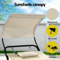 Gardeon Hammock Bed Stand Sun Lounge Chair Beige