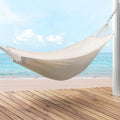 Gardeon Hammock Bed Cream w/ Travel Bag Outdoor Lounge Chair