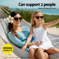 Gardeon Hammock Chair Grey w/ Travel Bag Outdoor Lounge