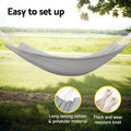 Gardeon Hammock Chair Grey w/ Travel Bag Outdoor Lounge