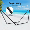 Gardeon Hammock Stand Steel Frame Outdoor Garden Bed