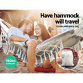 Gardeon Hammock Bed Rope Tassel Outdoor Camping Chair