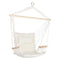 Gardeon Hammock Chair Hanging Armrest Cream Camping Outdoor