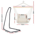 Gardeon Hammock Chair with Steel Stand
