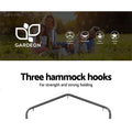 Gardeon Hammock Chair with Stand Swing Hanging Garden Cream