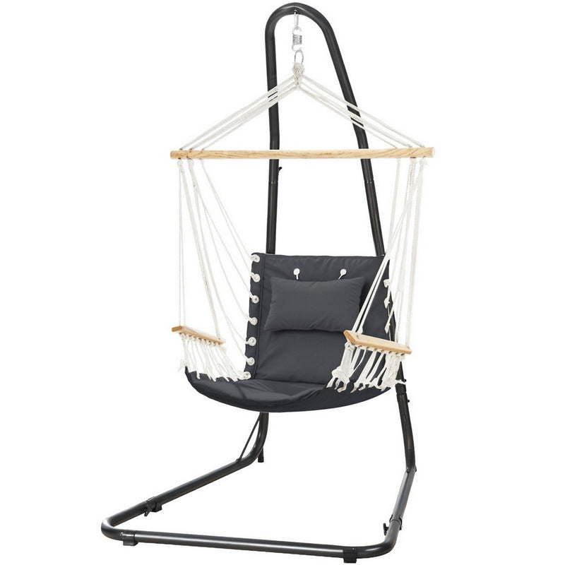 Gardeon Hammock Chair Heavy Duty Steel Stand