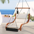 Gardeon Hammock Chair Wooden Hanging Indoor Outdoor Lounge