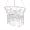 Gardeon Hammock Chair Cotton Swing Cream Indoor Outdoor