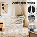 Gardeon Hammock Chair Cotton Swing Cream Indoor Outdoor
