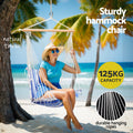 Gardeon Hammock Chair Swing Blue Camping Outdoor Portable