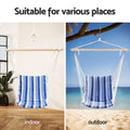 Gardeon Hammock Chair Swing Blue Camping Outdoor Portable
