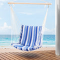 Gardeon Hammock Chair Swing Blue Camping Outdoor Portable