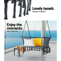 Gardeon 2 Person Hammock Chair Outdoor Portable Grey Camping